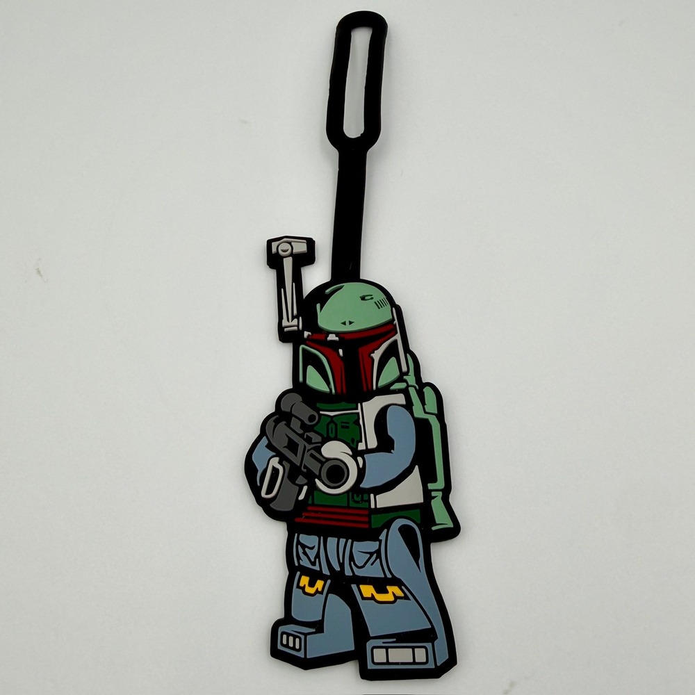 LEGO Star Wars Boba Fett Luggage Tag Silicone Bag ID Minifigure Style 52220